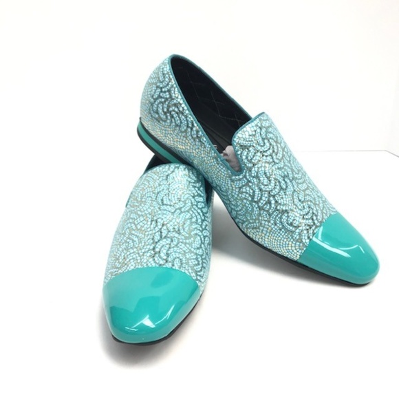 turquoise loafers mens